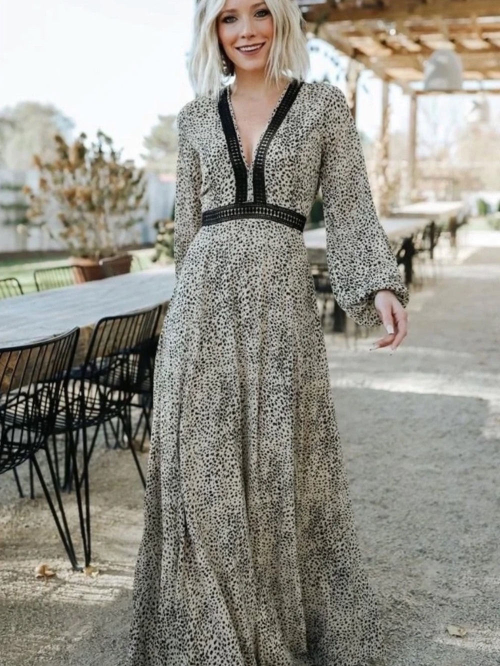 Baltic Born Cha Cha V-Neck Maxi Dress